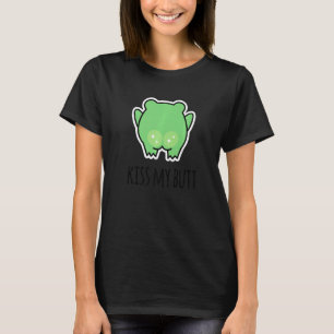 Kyss Min Röv Grön Groda T Shirt