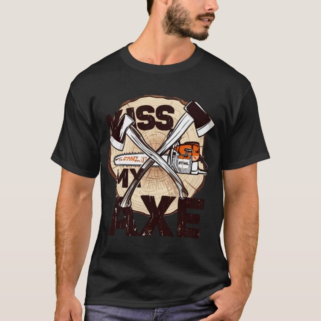 Kyss min yxa t shirt (Framsida)