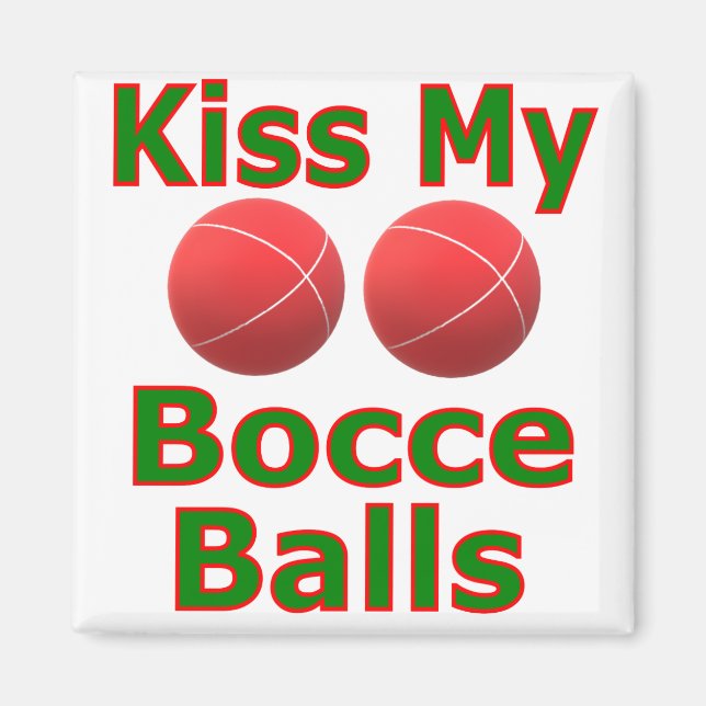 Kyss Mina Bocciabollar Magnet (Framsidan)
