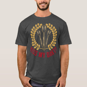 Kyss Mina Darts Player Dartboard Bullseye T Shirt