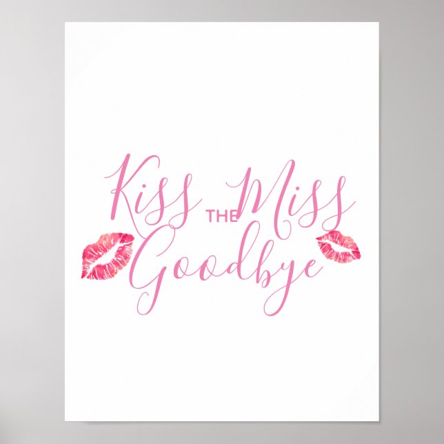 Kyss miss adjö-spelet poster (Framsidan)