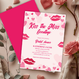 Kyss miss adjö valentine-möhippan inbjudningar
