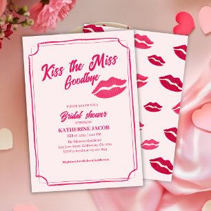Kyss miss adjö valentine-möhippan inbjudningar