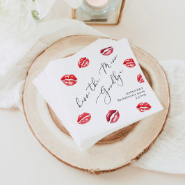 Kyss Missen Farväl Möhippa Pappersservett