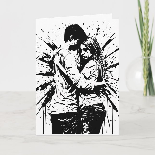 Kyss och maka upp? Pelarkamp Kort (Framsida)