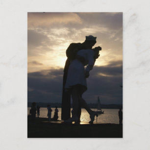 Kyss vid Sunset Vykort