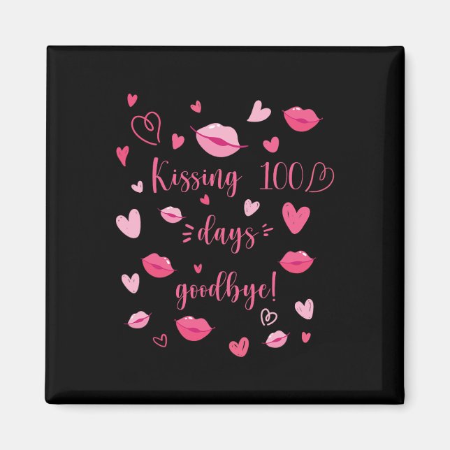 Kyssa 100 dagar bra  magnet (Framsidan)