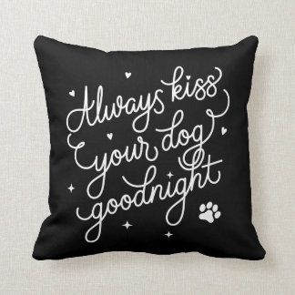 Kyssa alltid din hund Goodnight kudder Kudde