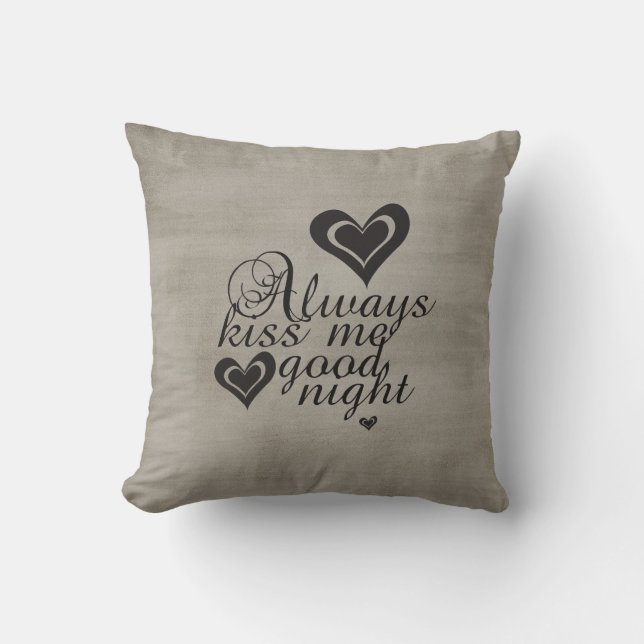 Kyssa alltid mig Goodnight Kudde (Framsida)