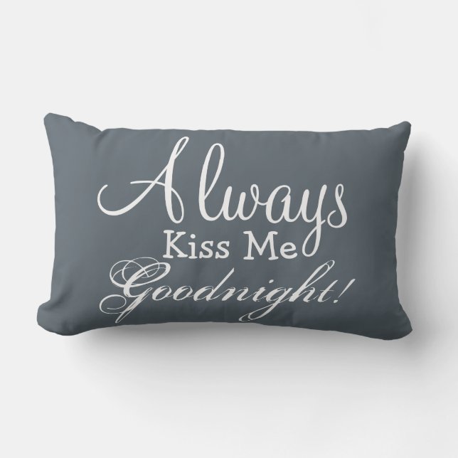KYSSA ALLTID MIG GOODNIGHT Lumbardekorativ kudde (Framsida)
