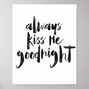 Kyssa alltid mig Goodnight Poster