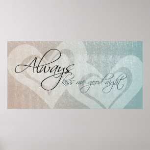 Kyssa alltid mig Goodnight Poster