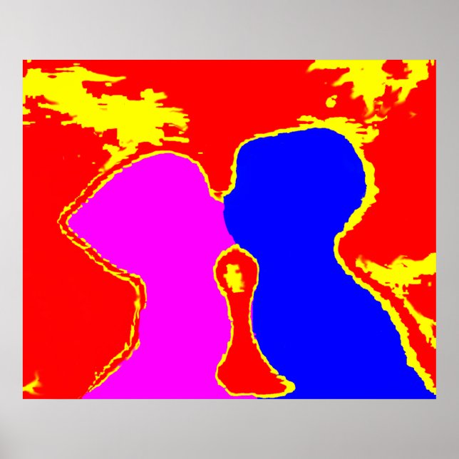 Kyssa de MUSEUMZazzle gåvorna Poster (Framsidan)