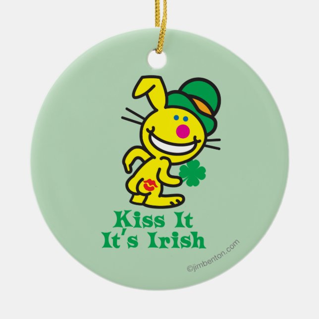 Kyssa det julgransprydnad keramik (Framsidan)