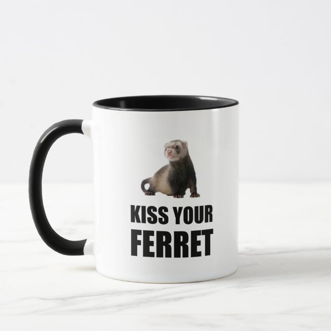 Kyssa din roliga vessla mugg (Vänster)