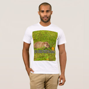 Kyssa en groundhog i dag. Få en rabies skjuten T-shirt