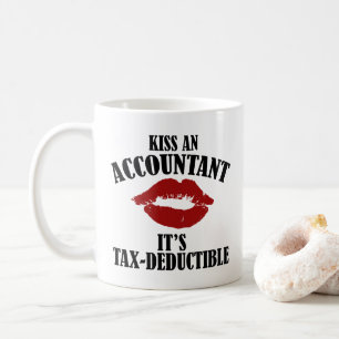 kyssa en revisor i lustigt CPA Kaffemugg