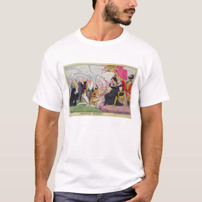 Kyssa händer som publiceras 1827 (färglithoen) tröja (Framsida)