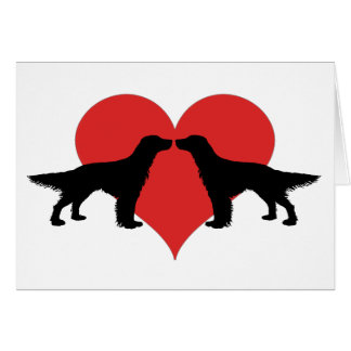 Kyssa hundar hälsningskort