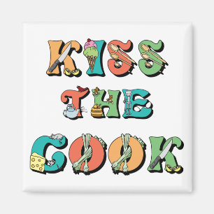 Kyssa kocken magnet