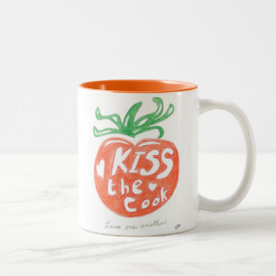 Kyssa kockkaffemuggen Två-Tonad mugg