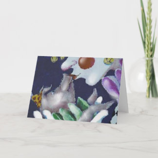 Kyssa lite en gris kort