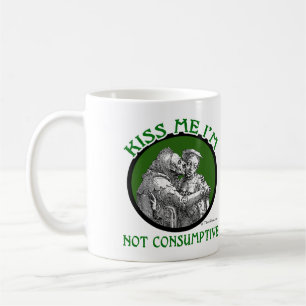 KYSSA MIG DEN INTE CONSUMPTIVE I-förmiddagen Kaffemugg