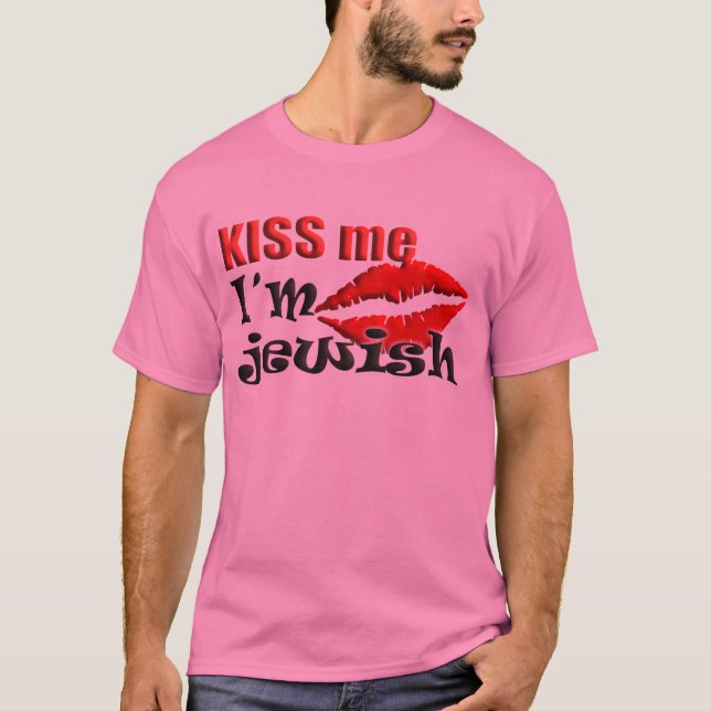 Kyssa mig den judiska I-förmiddagen Tee Shirt (Framsida)