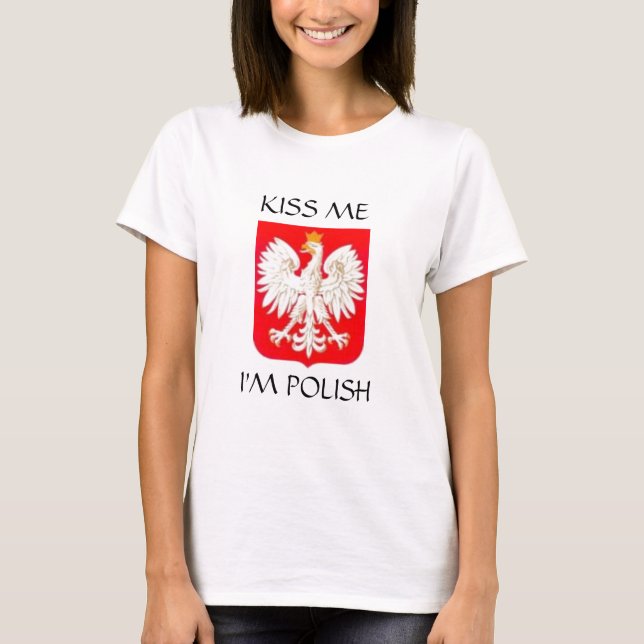 KYSSA MIG den POLSKA I-förmiddagen Tröja (Framsida)