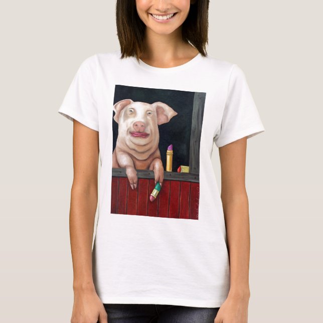Kyssa mig dig dumbommen! t-shirt (Framsida)