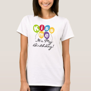 Kyssa mig födelsedagen t shirt