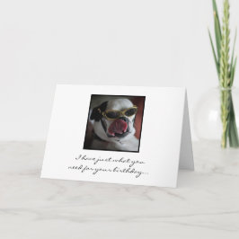 Kyssa mig födelsedagkortet kort