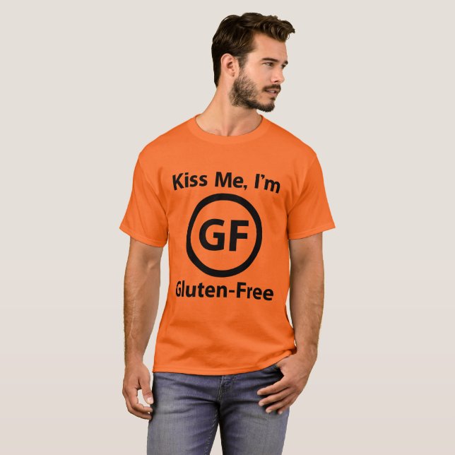 Kyssa mig fri I-förmiddagGluten T Shirt (Hel framsida)