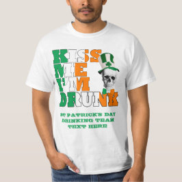Kyssa mig I förmiddagen drack St Patrick T-shirt