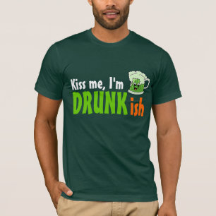 Kyssa mig I-förmiddagen Drunkish Tee Shirt