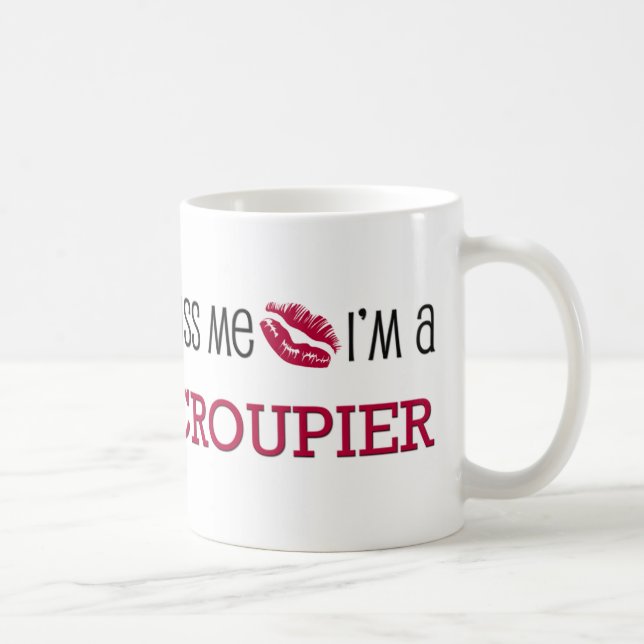 Kyssa mig I-förmiddagen en CROUPIER Kaffemugg (Höger)