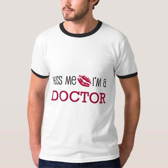 Kyssa mig I-förmiddagen en DOKTOR T-shirt (Framsida)