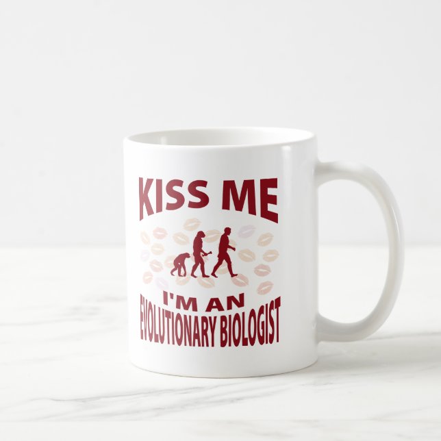 Kyssa mig I-förmiddagen en evolutions- biolog Kaffemugg (Höger)