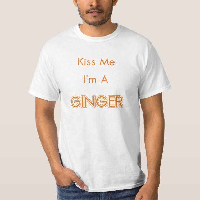 Kyssa mig I-förmiddagen en ingefära Tee Shirt (Framsida)