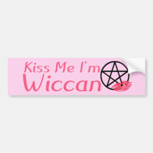 Kyssa mig I-förmiddagen Wiccan Bildekal