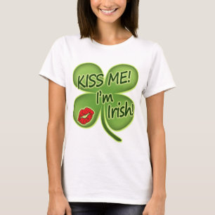 Kyssa mig I-förmiddagirländare Tee Shirt