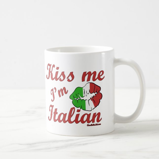 Kyssa mig I-förmiddagitalienare Kaffemugg (Höger)