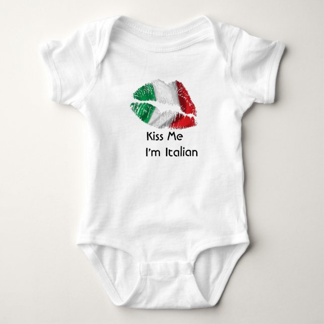 Kyssa mig I-förmiddagitalienare Tee (Framsida)