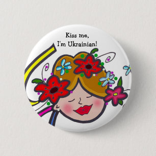 Kyssa mig, I-förmiddagukrainare! Knapp