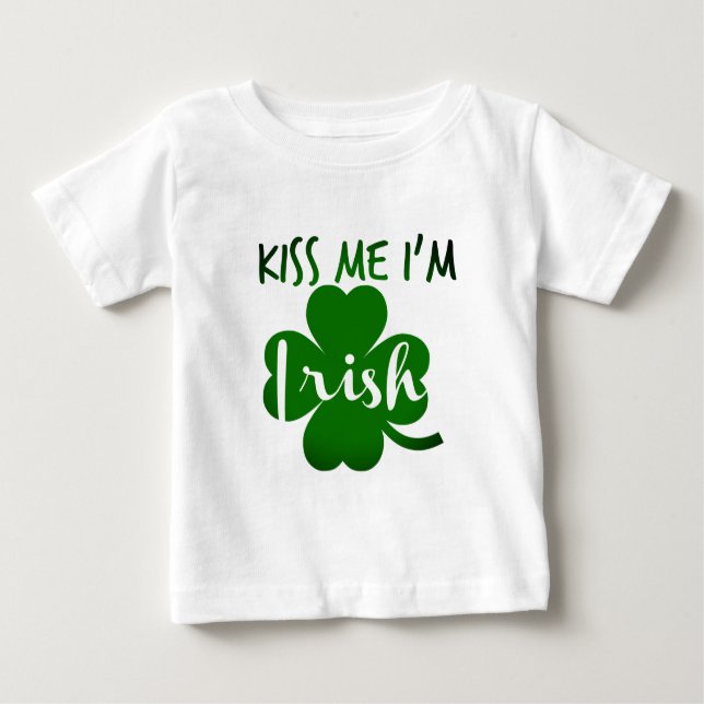 kyssa mig irländare im t-shirt (Framsida)