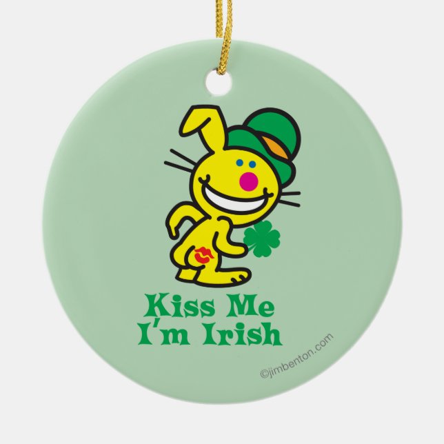 Kyssa mig julgransprydnad keramik (Framsidan)