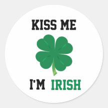 Kyssa mig klistermärkear för I-förmiddagirländare