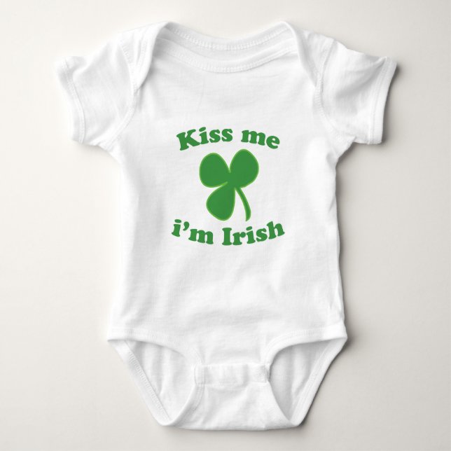 Kyssa mig klöverst patrick's day för irländare Im Tee (Framsida)