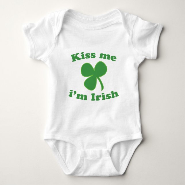 Kyssa mig klöverst patrick's day för irländare Im Tee Shirt (Framsida)