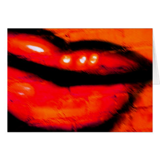 Kyssa mig kortet hälsningskort